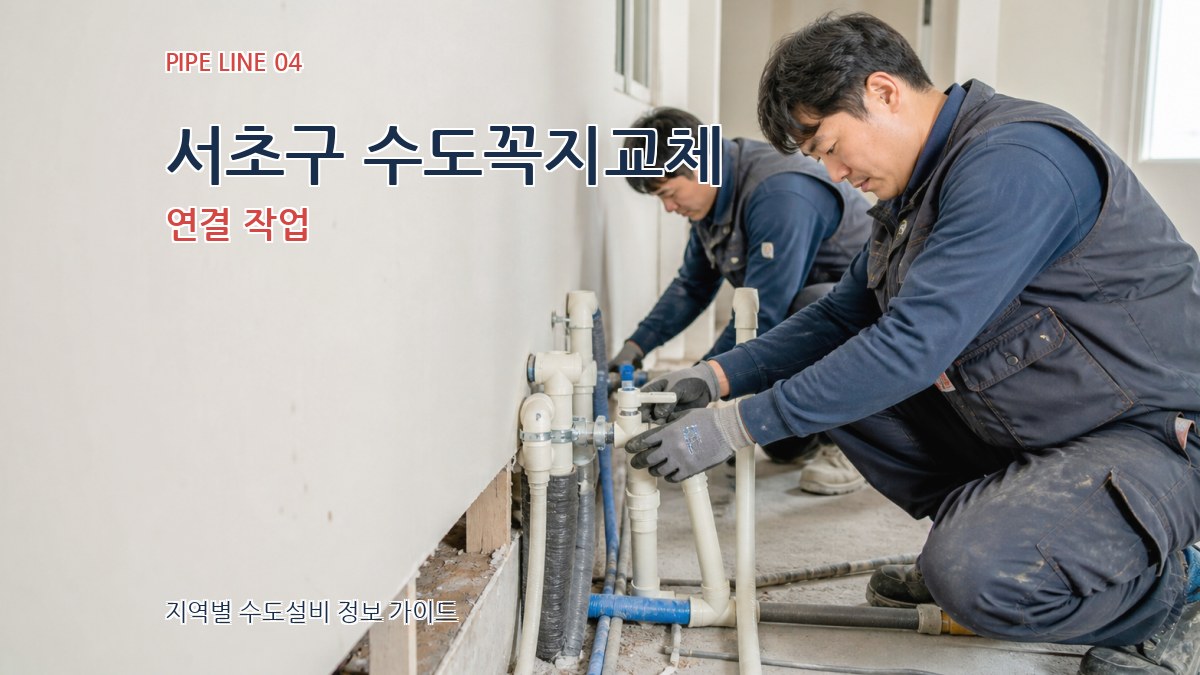 서초구 수도꼭지교체 연결 작업