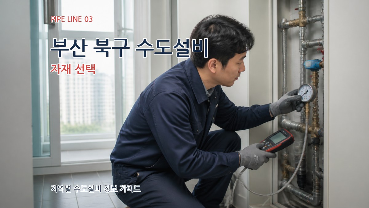 부산 북구 수도설비 자재 선택