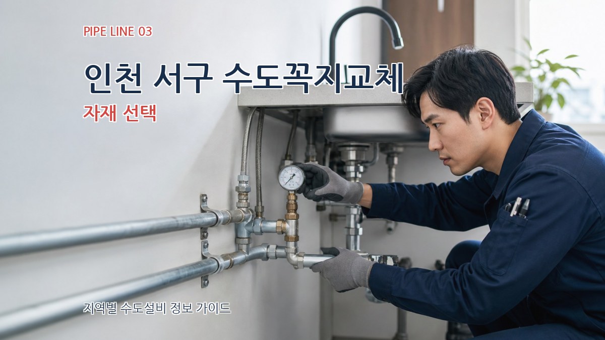 인천 서구 수도꼭지교체 자재 선택