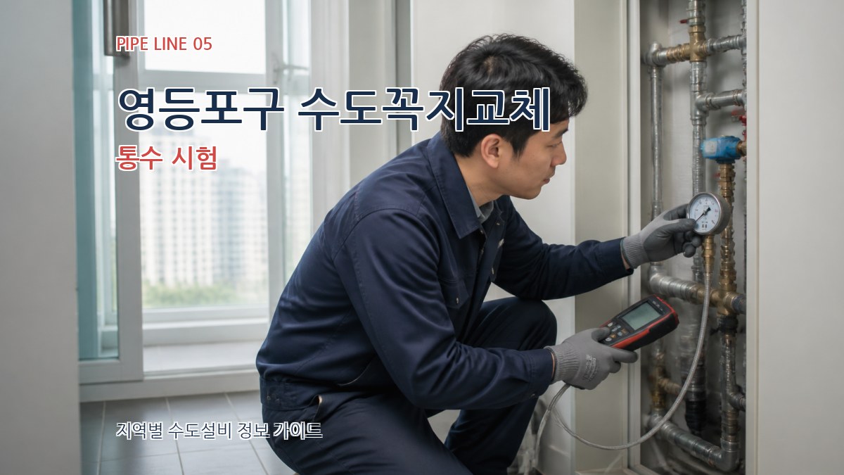 영등포구 수도꼭지교체 통수 시험