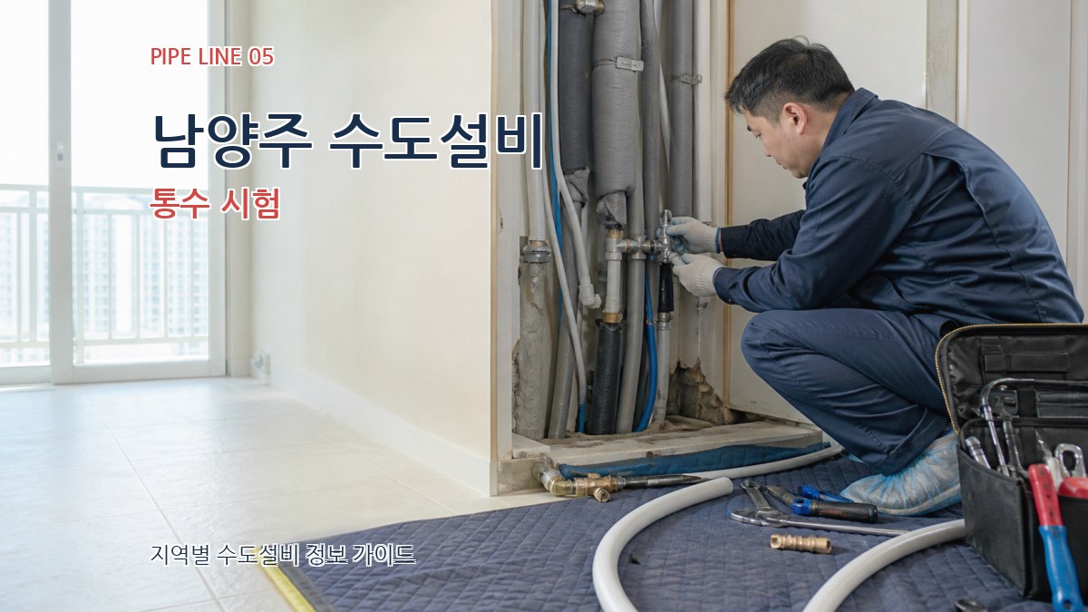 남양주 수도설비 통수 시험