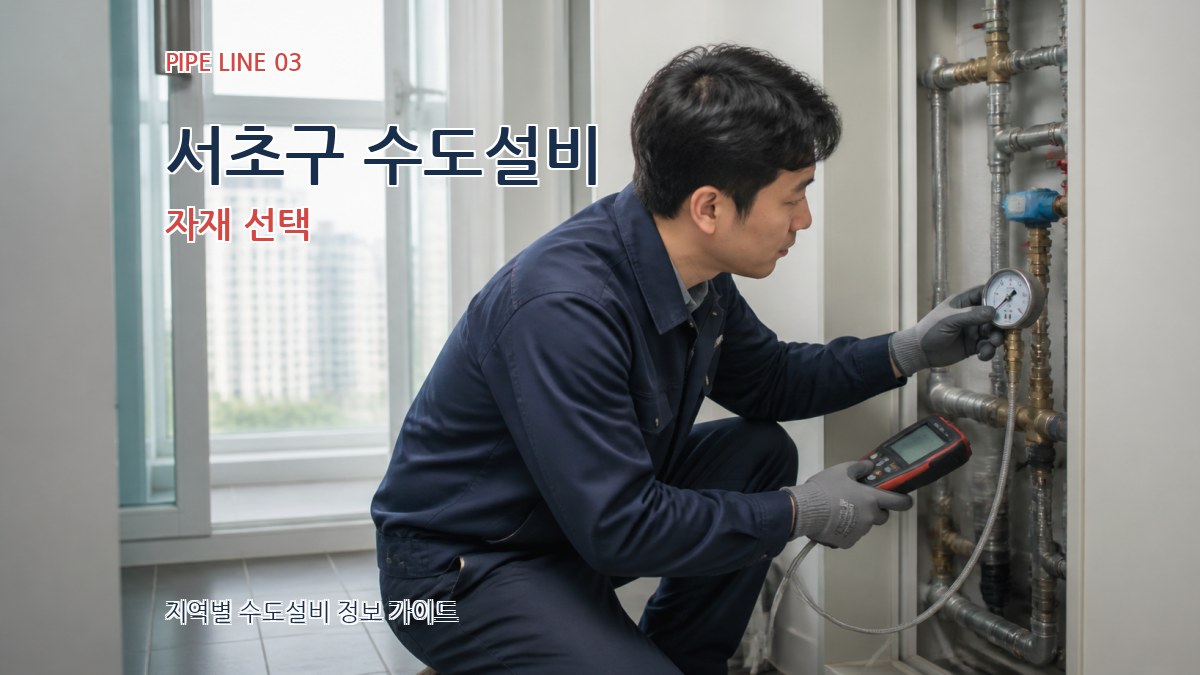서초구 수도설비 자재 선택