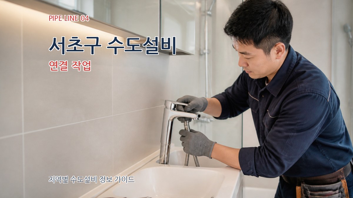 서초구 수도설비 연결 작업