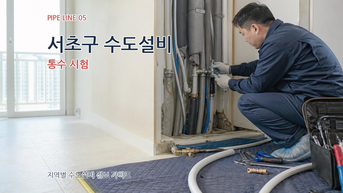 서초구 수도설비 통수 시험
