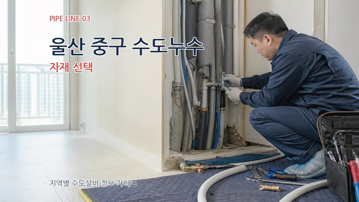 울산 중구 수도누수 자재 선택