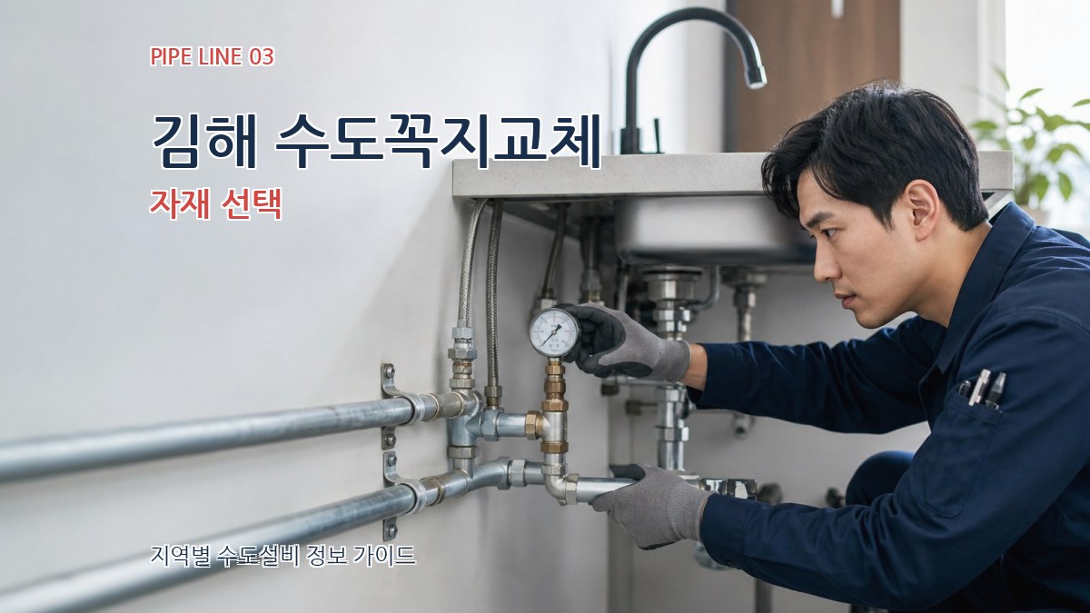 김해 수도꼭지교체 자재 선택