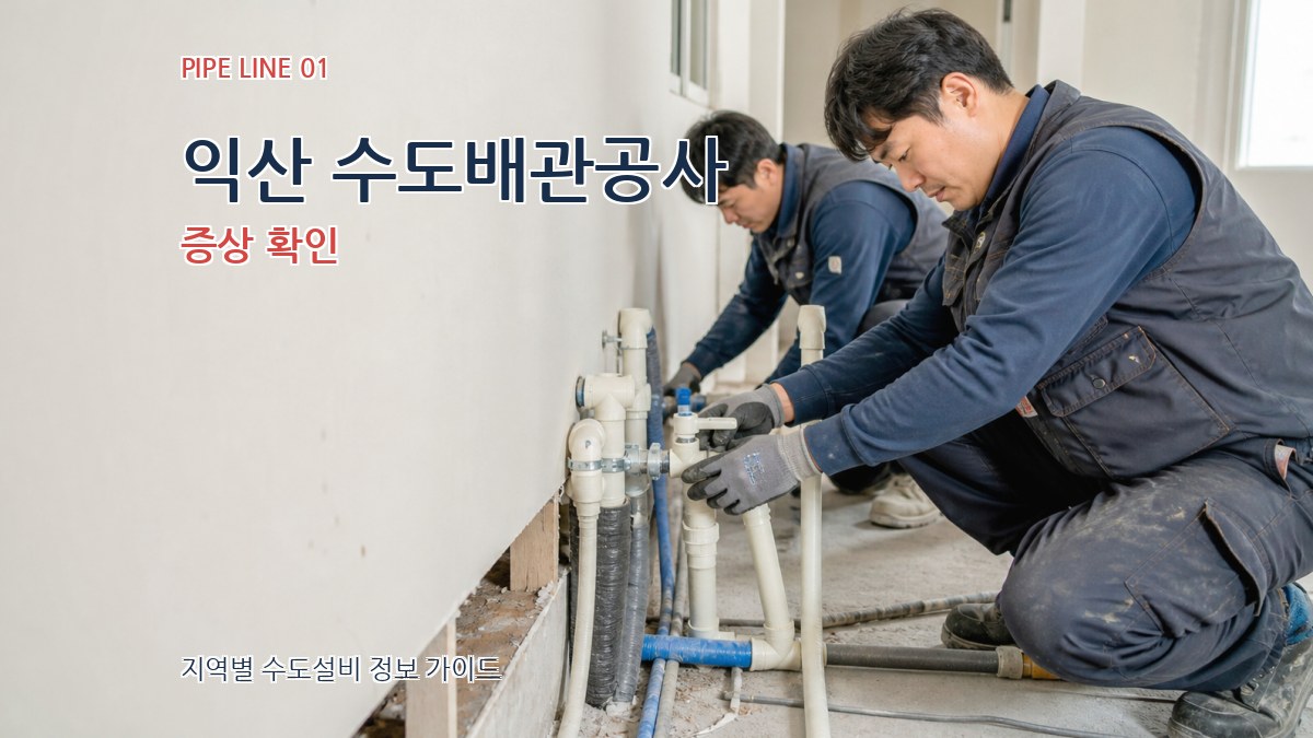 익산 수도배관공사