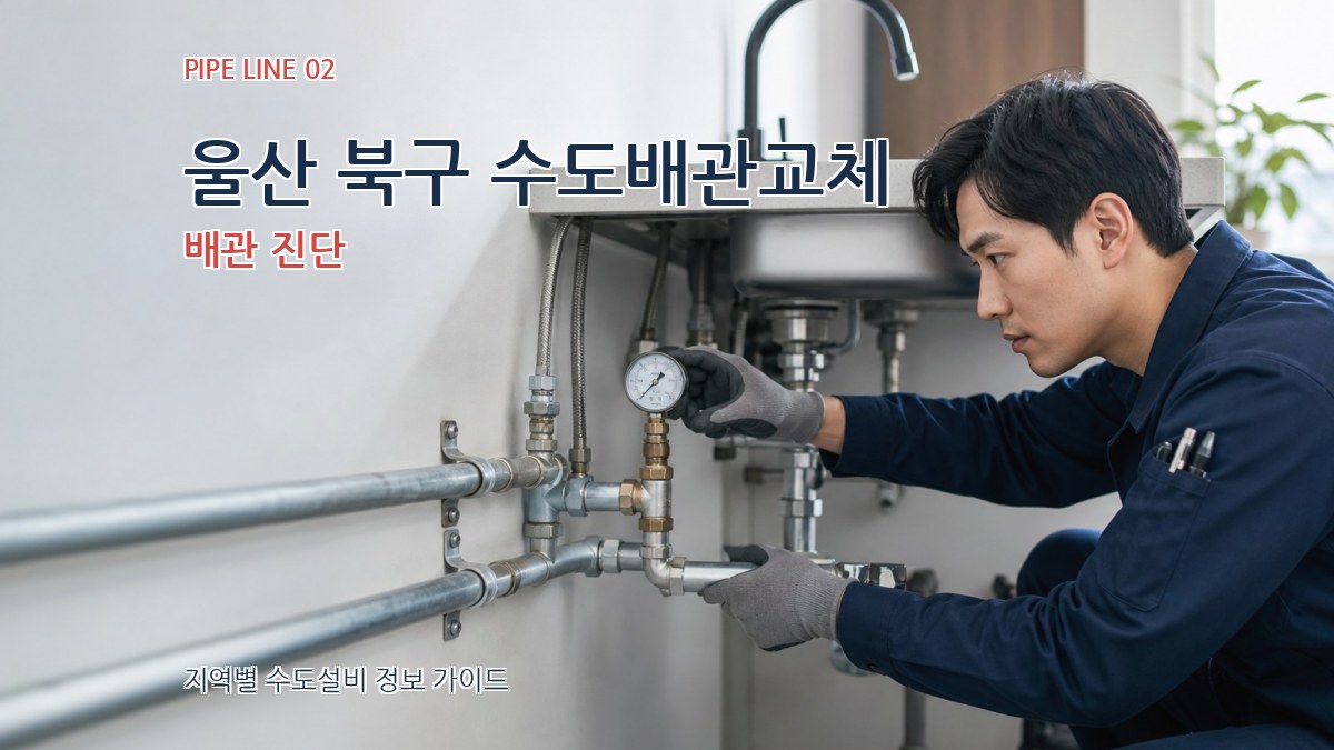 울산 북구 수도배관교체 배관 진단