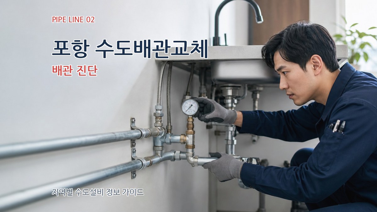 포항 수도배관교체 배관 진단