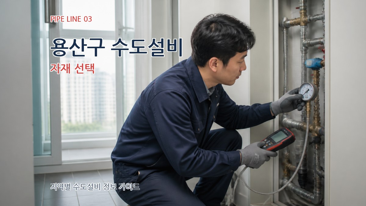 용산구 수도설비 자재 선택