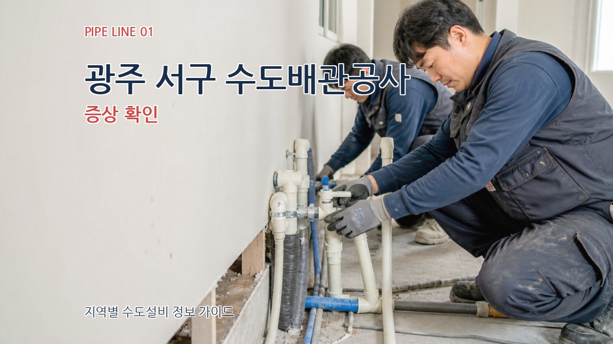 광주 서구 수도배관공사