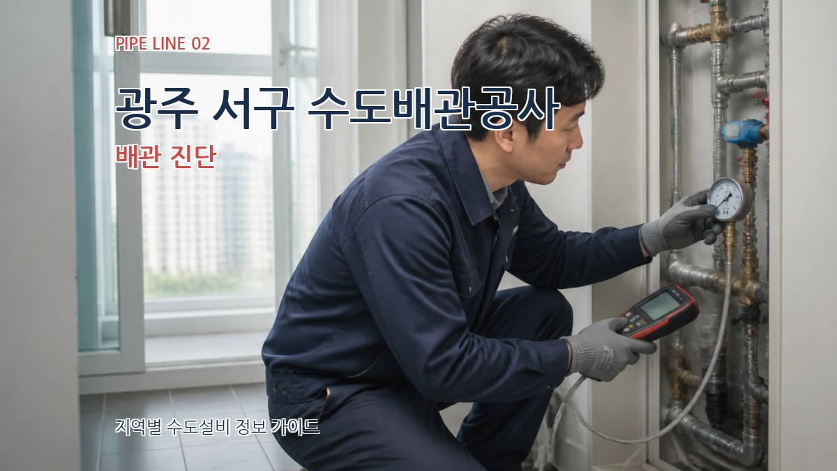 광주 서구 수도배관공사 배관 진단