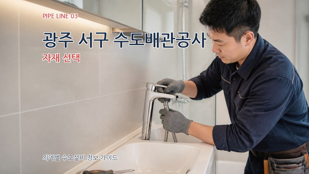 광주 서구 수도배관공사 자재 선택