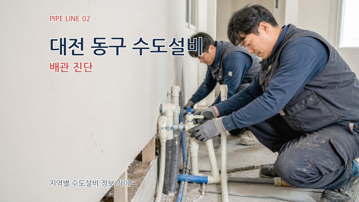 대전 동구 수도설비 배관 진단