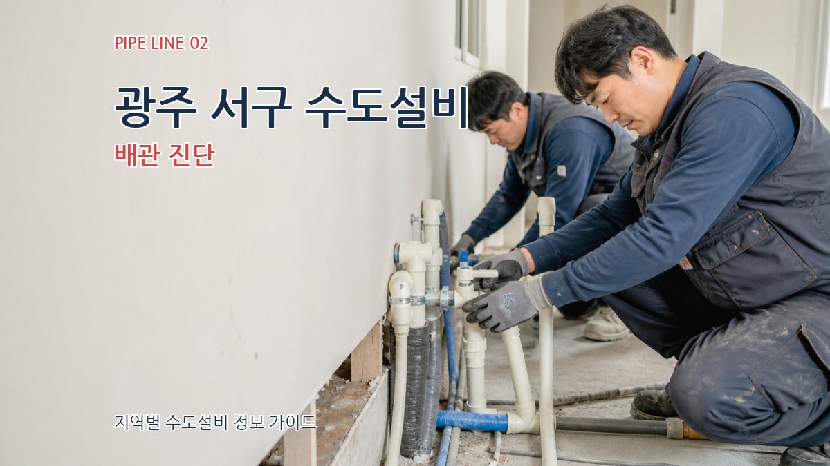 광주 서구 수도설비 배관 진단