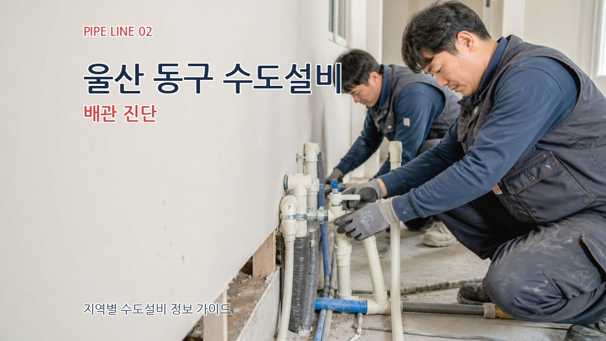 울산 동구 수도설비 배관 진단