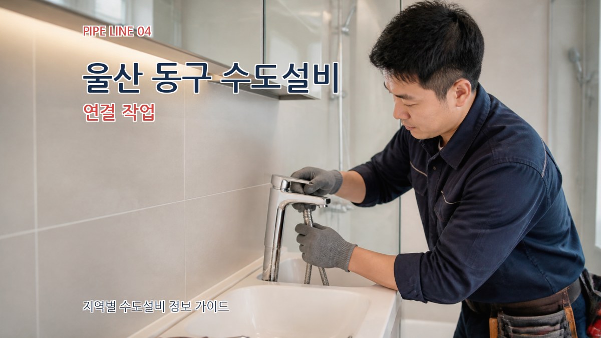 울산 동구 수도설비 연결 작업