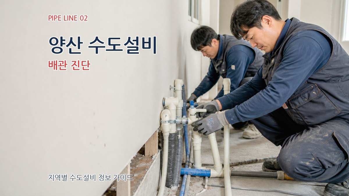 양산 수도설비 배관 진단