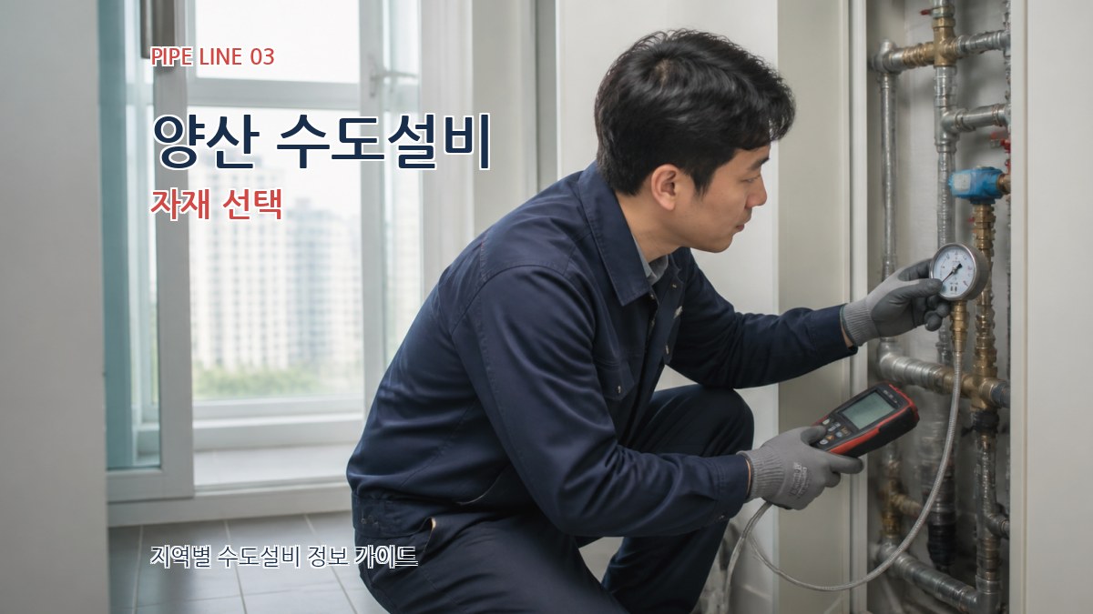 양산 수도설비 자재 선택