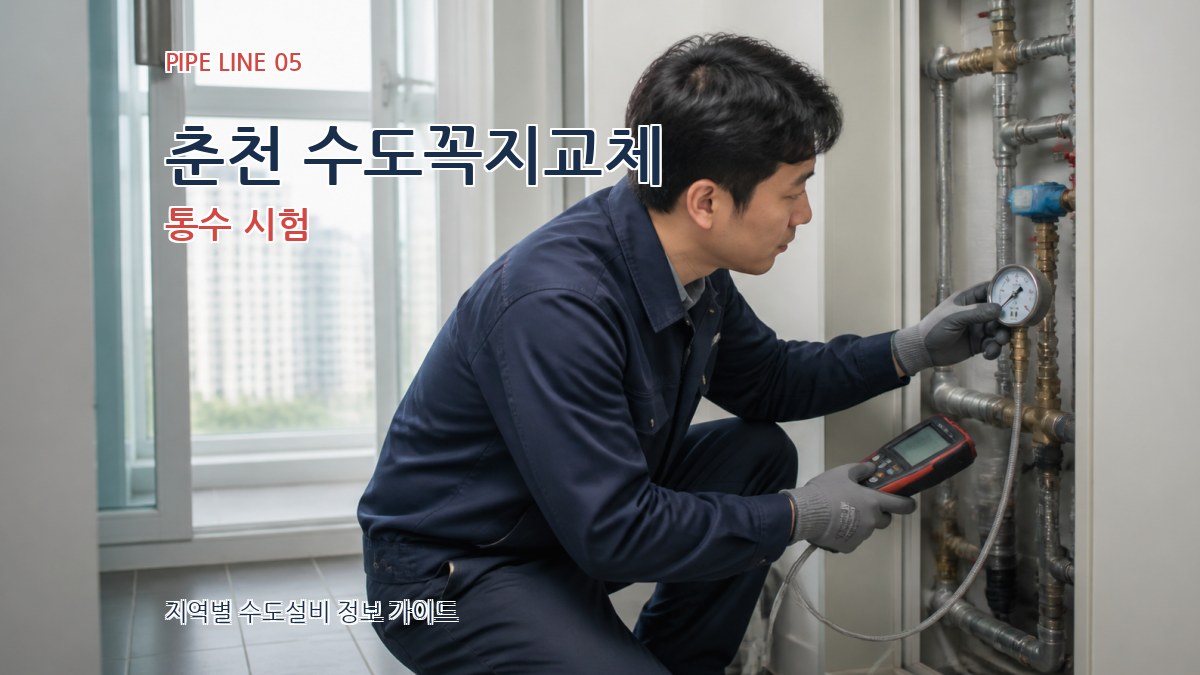 춘천 수도꼭지교체 통수 시험
