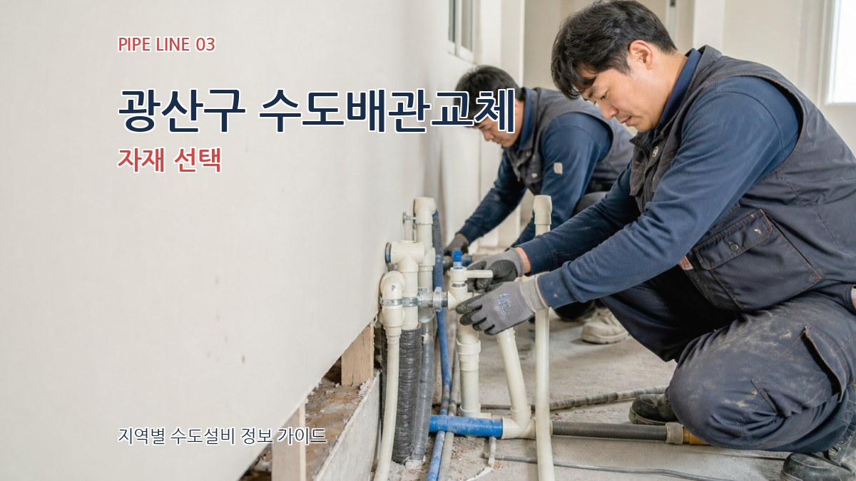 광산구 수도배관교체 자재 선택