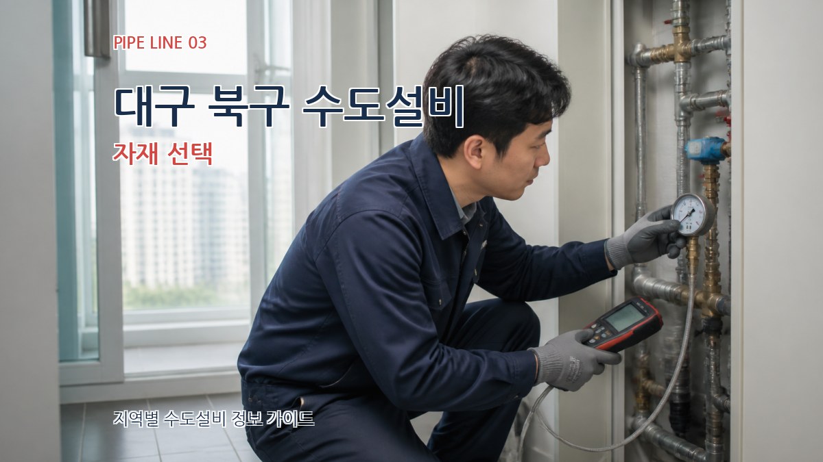 대구 북구 수도설비 자재 선택