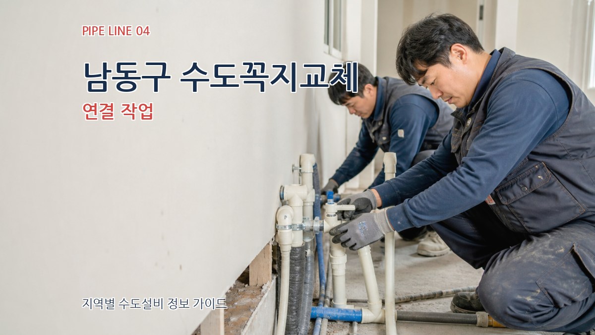 남동구 수도꼭지교체 연결 작업