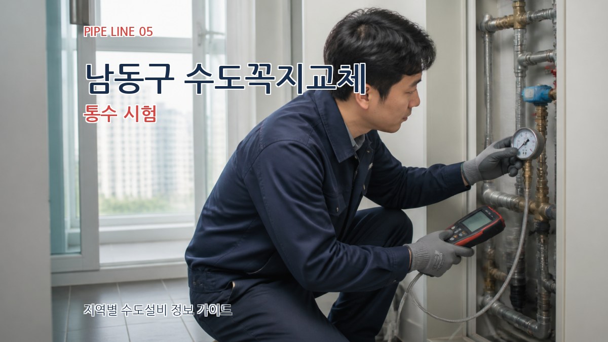 남동구 수도꼭지교체 통수 시험