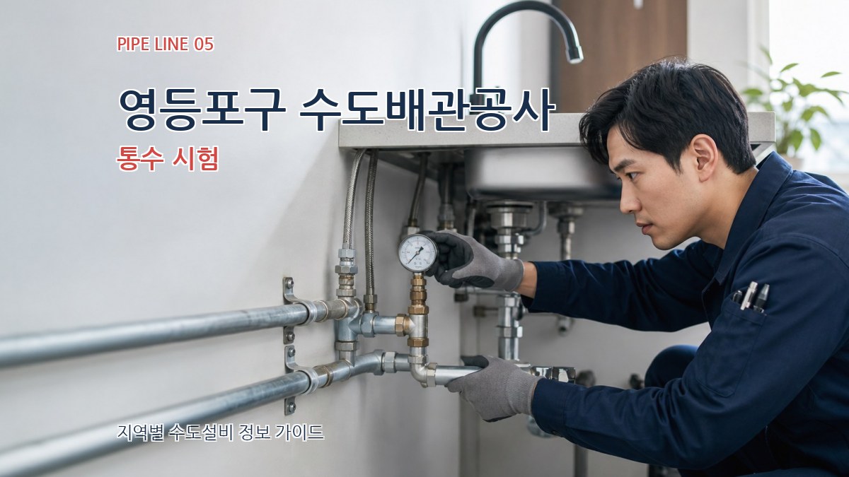 영등포구 수도배관공사 통수 시험