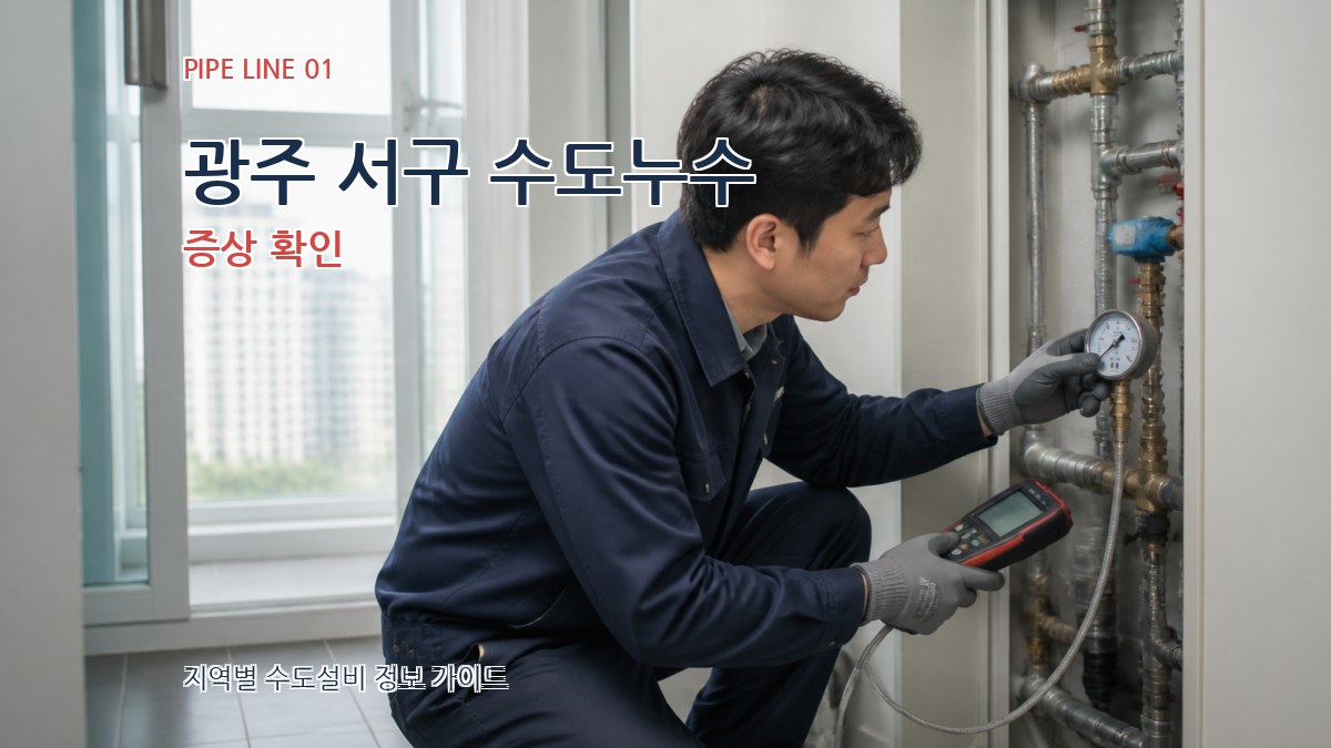 광주 서구 수도누수