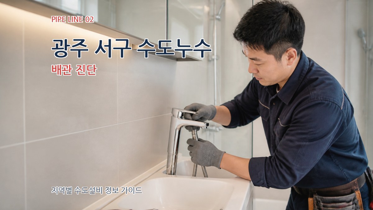 광주 서구 수도누수 배관 진단