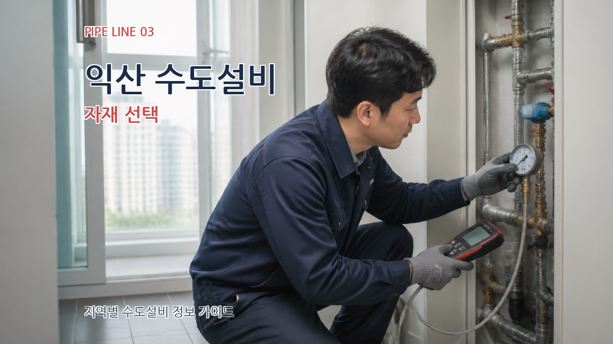 익산 수도설비 자재 선택