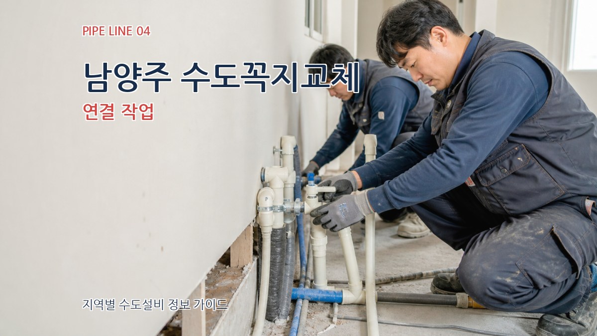 남양주 수도꼭지교체 연결 작업