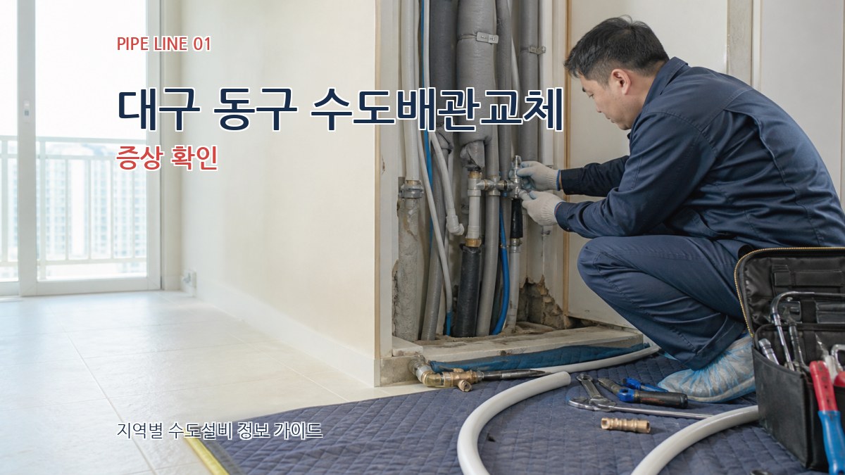 대구 동구 수도배관교체