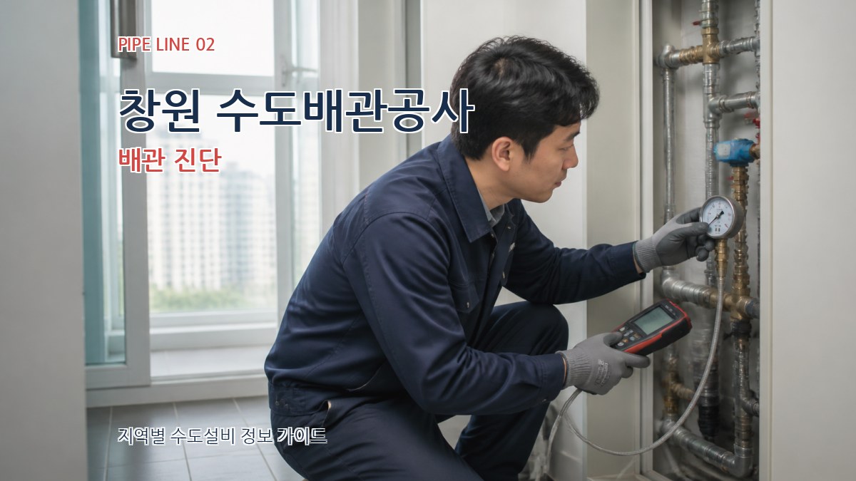 창원 수도배관공사 배관 진단