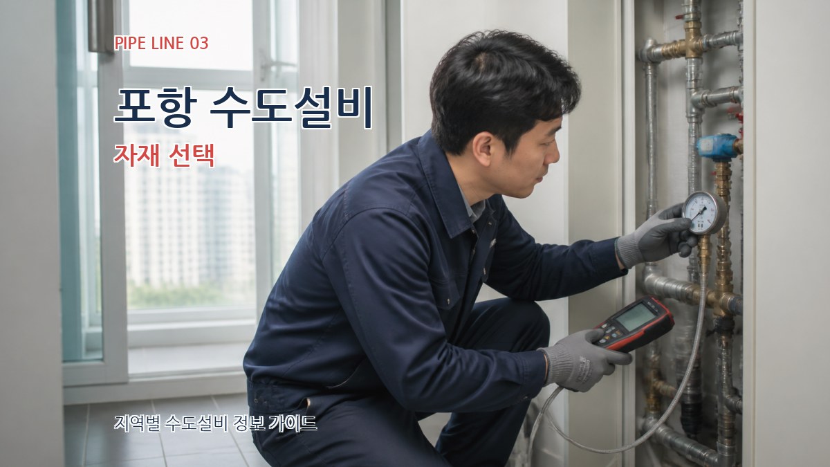포항 수도설비 자재 선택