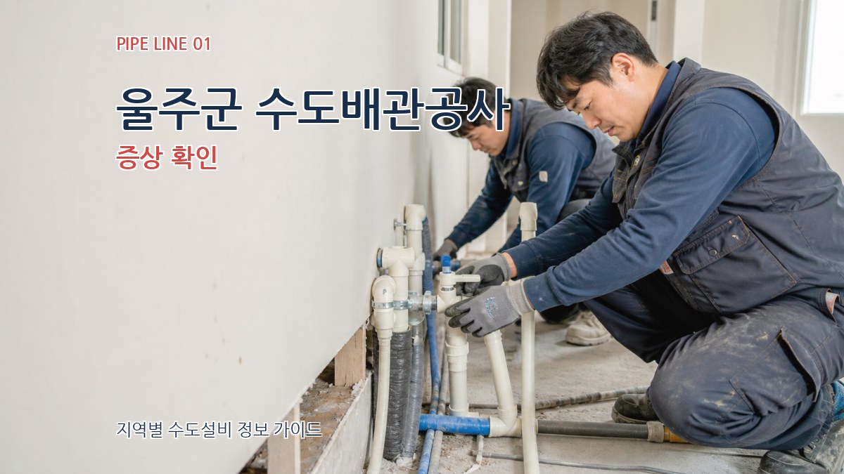울주군 수도배관공사
