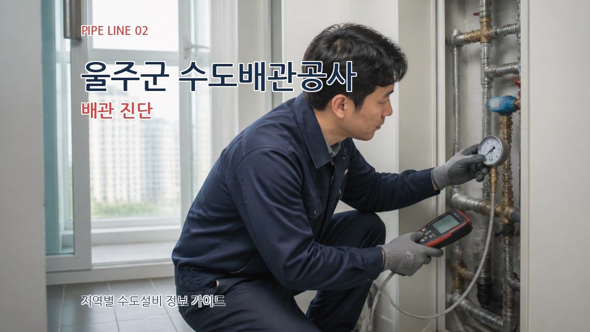 울주군 수도배관공사 배관 진단