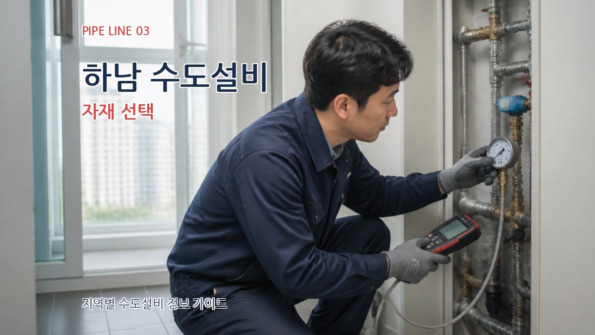 하남 수도설비 자재 선택