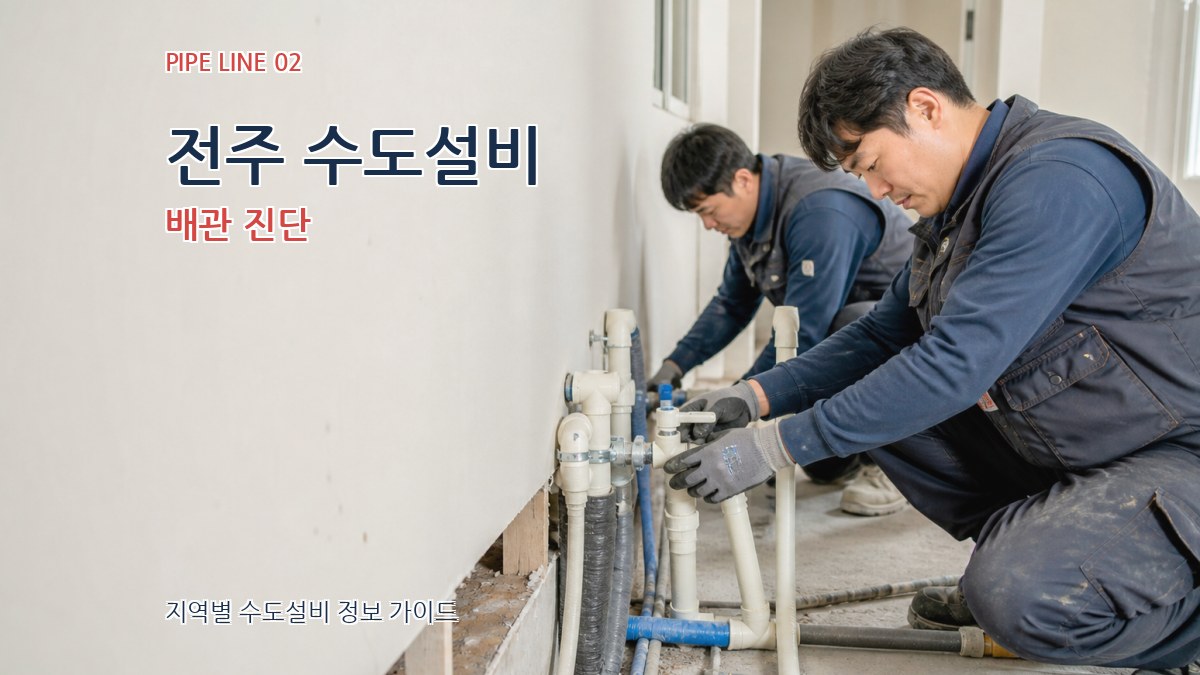 전주 수도설비 배관 진단
