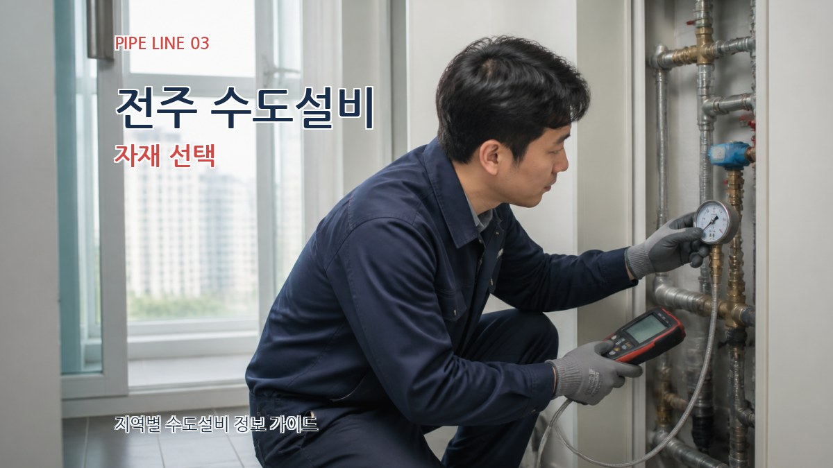 전주 수도설비 자재 선택