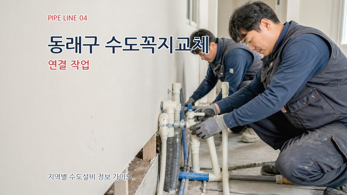 동래구 수도꼭지교체 연결 작업