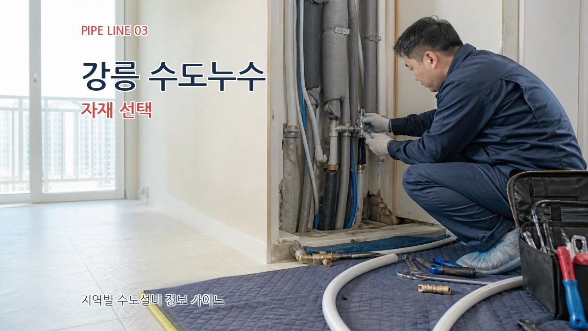 강릉 수도누수 자재 선택