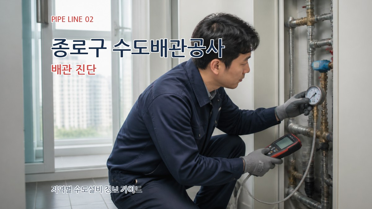 종로구 수도배관공사 배관 진단
