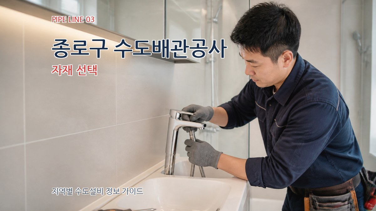 종로구 수도배관공사 자재 선택