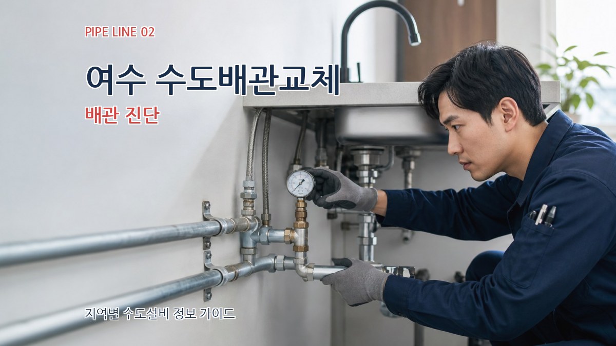 여수 수도배관교체 배관 진단