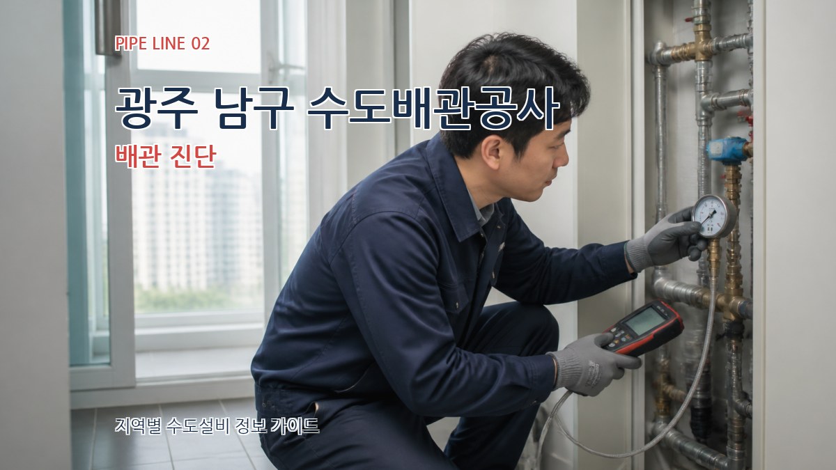 광주 남구 수도배관공사 배관 진단