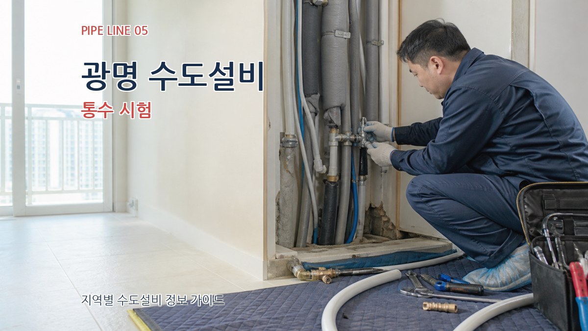 광명 수도설비 통수 시험