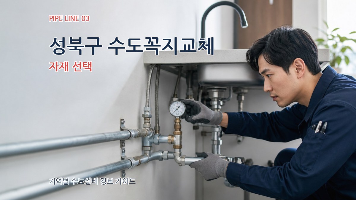 성북구 수도꼭지교체 자재 선택