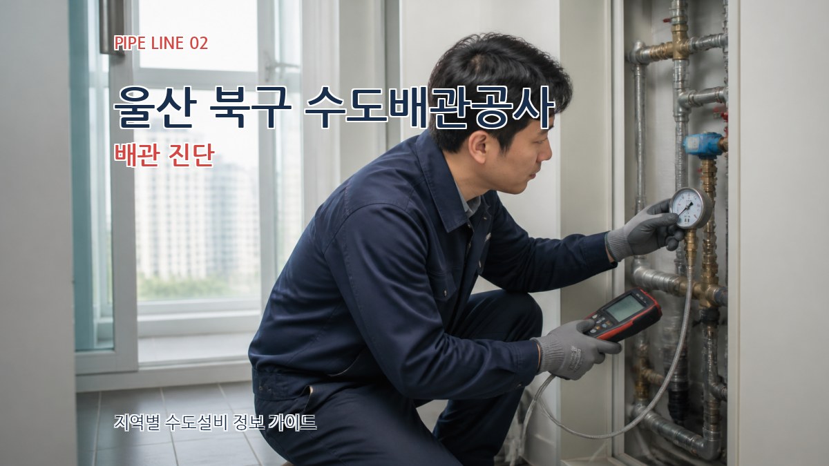 울산 북구 수도배관공사 배관 진단